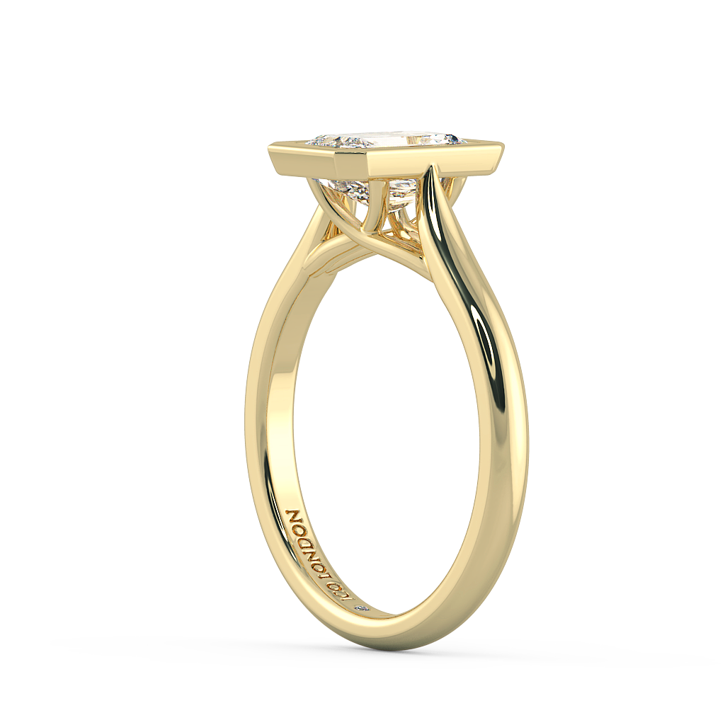 Radiant Solitaire Engagement Rings