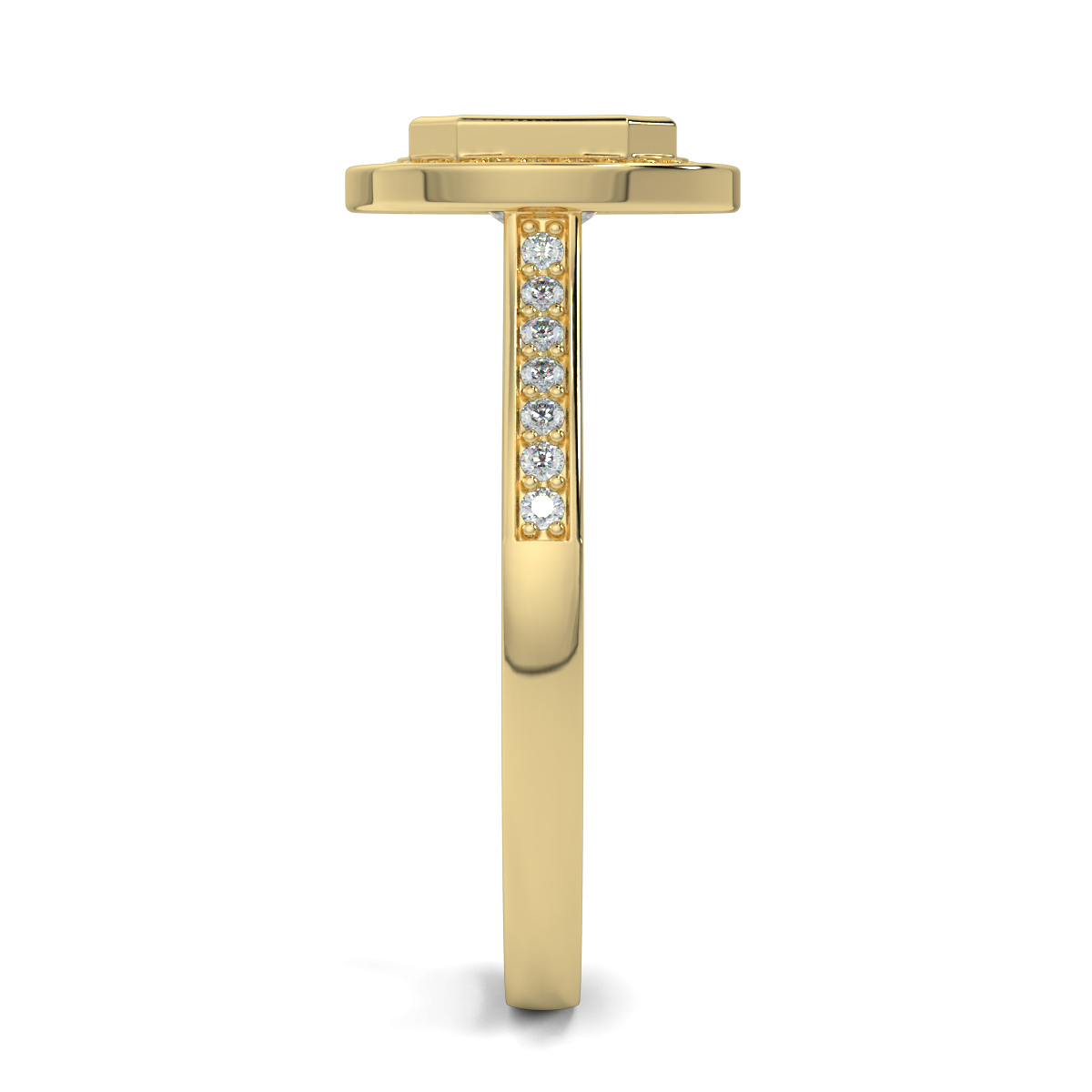 Asscher Halo Engagement Rings