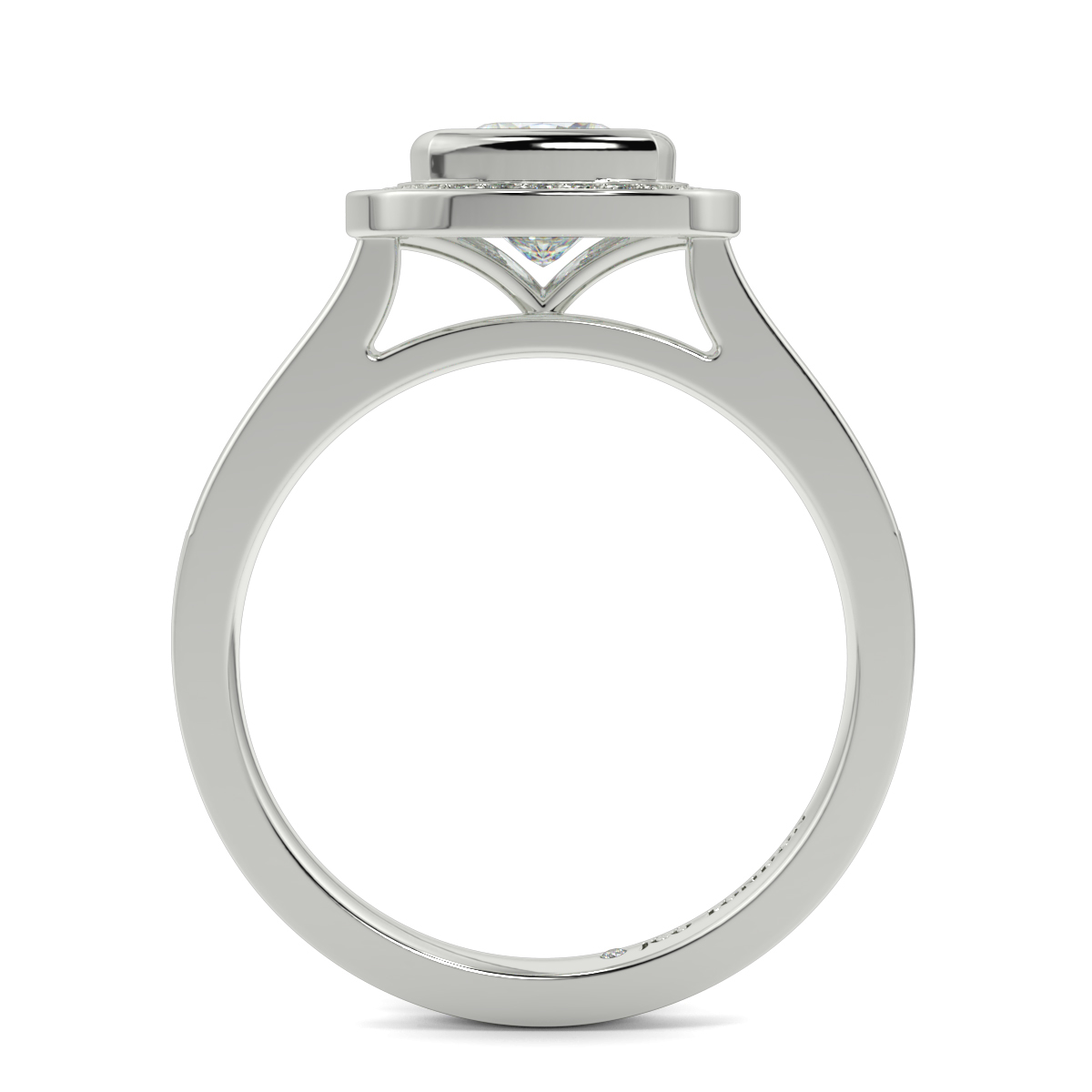 Cushion Halo Engagement Rings