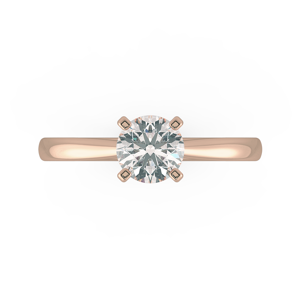 Round Solitaire Engagement Rings