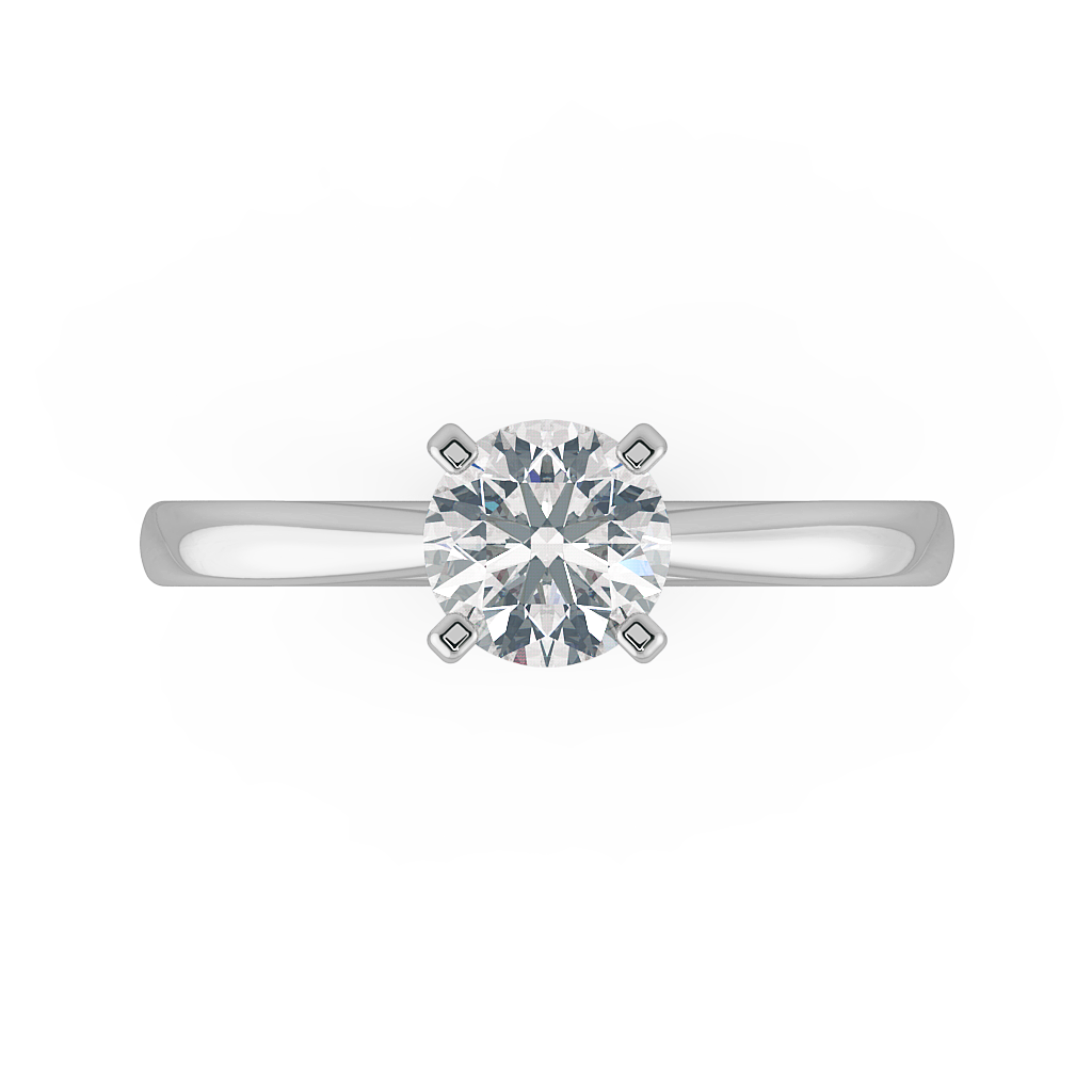 Round Solitaire Engagement Rings