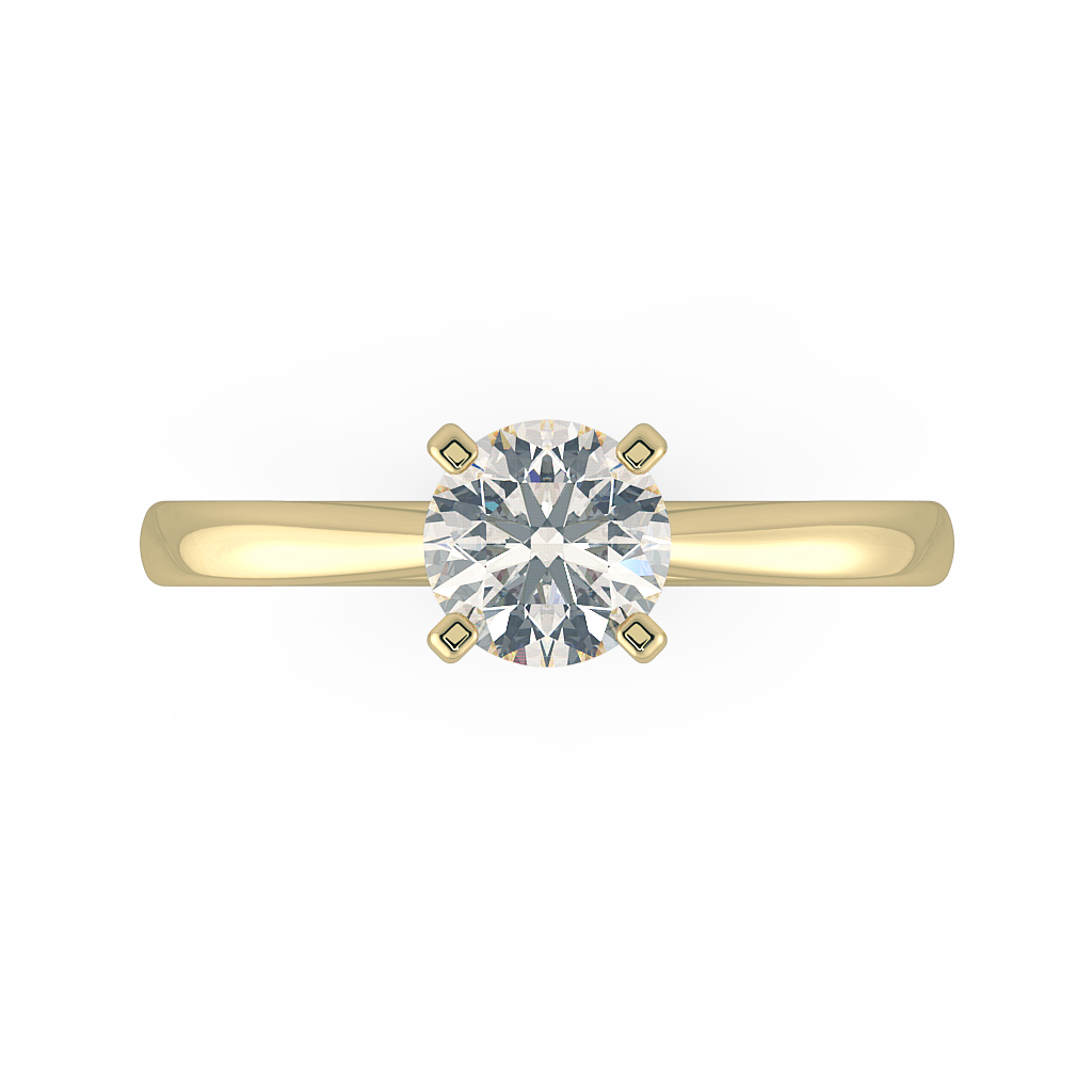 Round Solitaire Engagement Rings