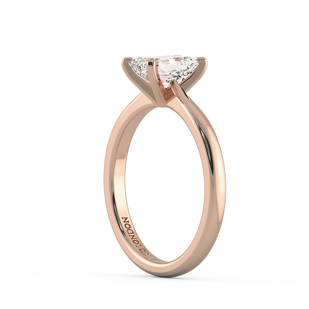 Emerald Solitaire Engagement Rings