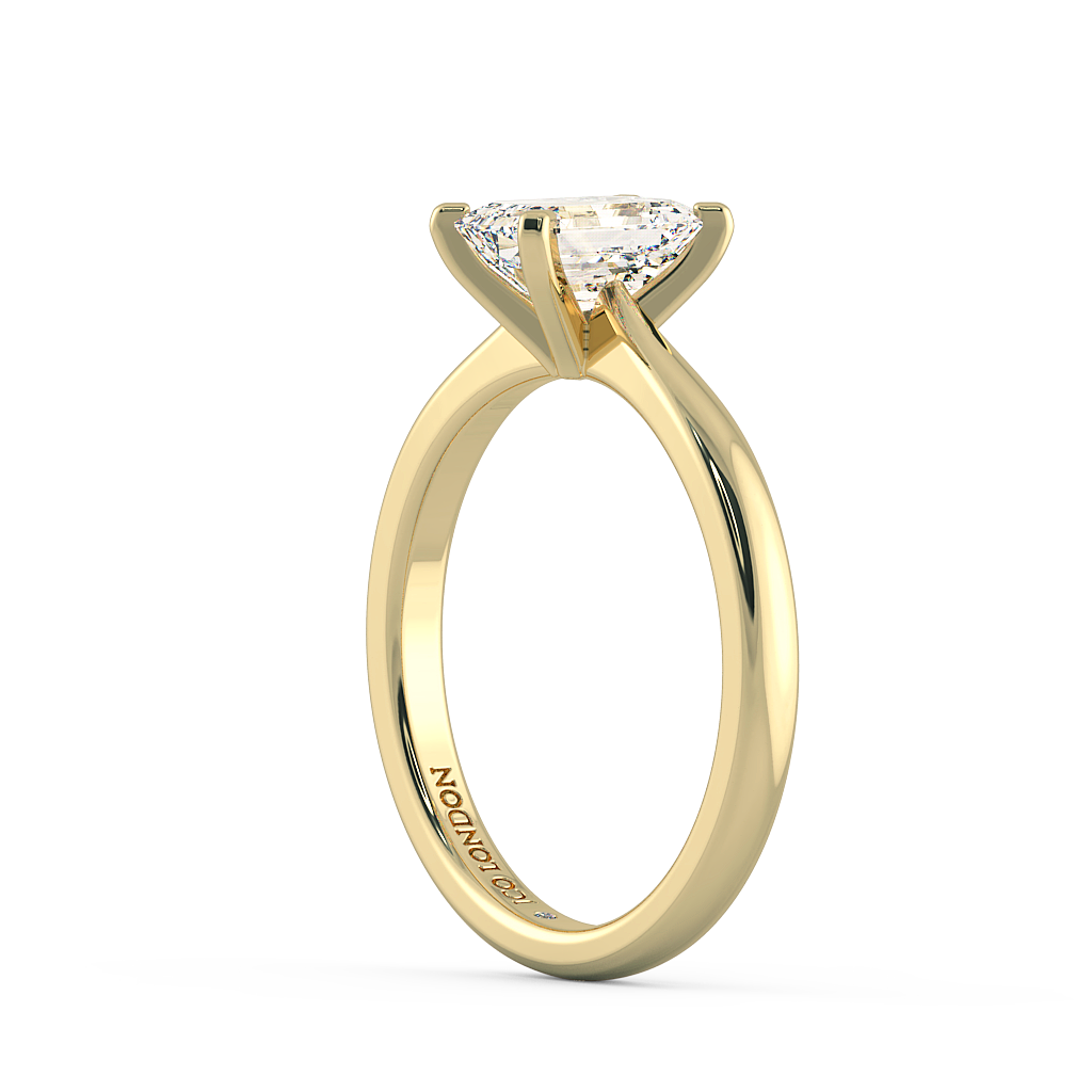 Emerald Solitaire Engagement Rings