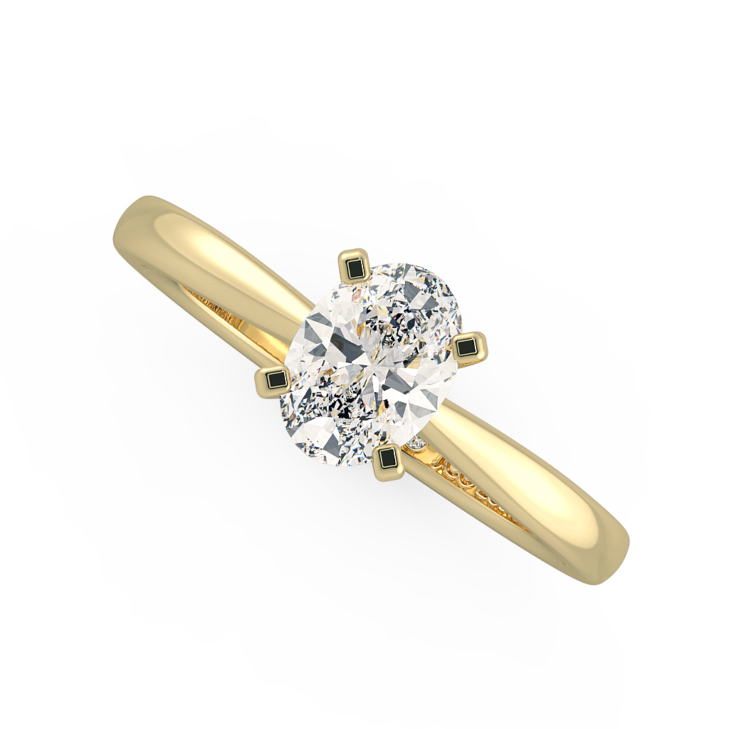 Oval Solitaire Engagement Rings