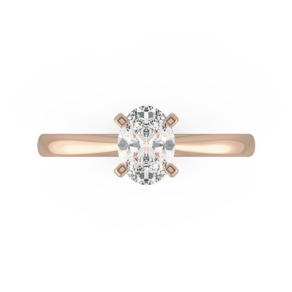 Oval Solitaire Engagement Rings