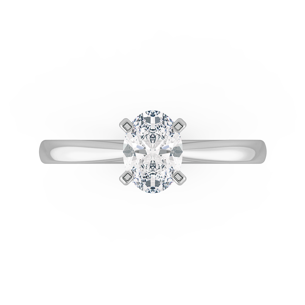 Oval Solitaire Engagement Rings