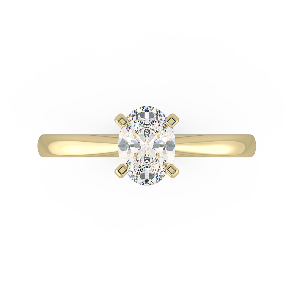 Oval Solitaire Engagement Rings