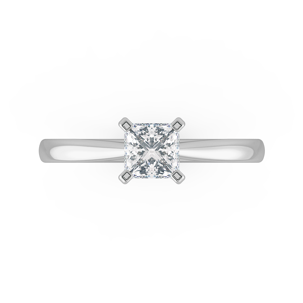 Princess Solitaire Engagement Rings