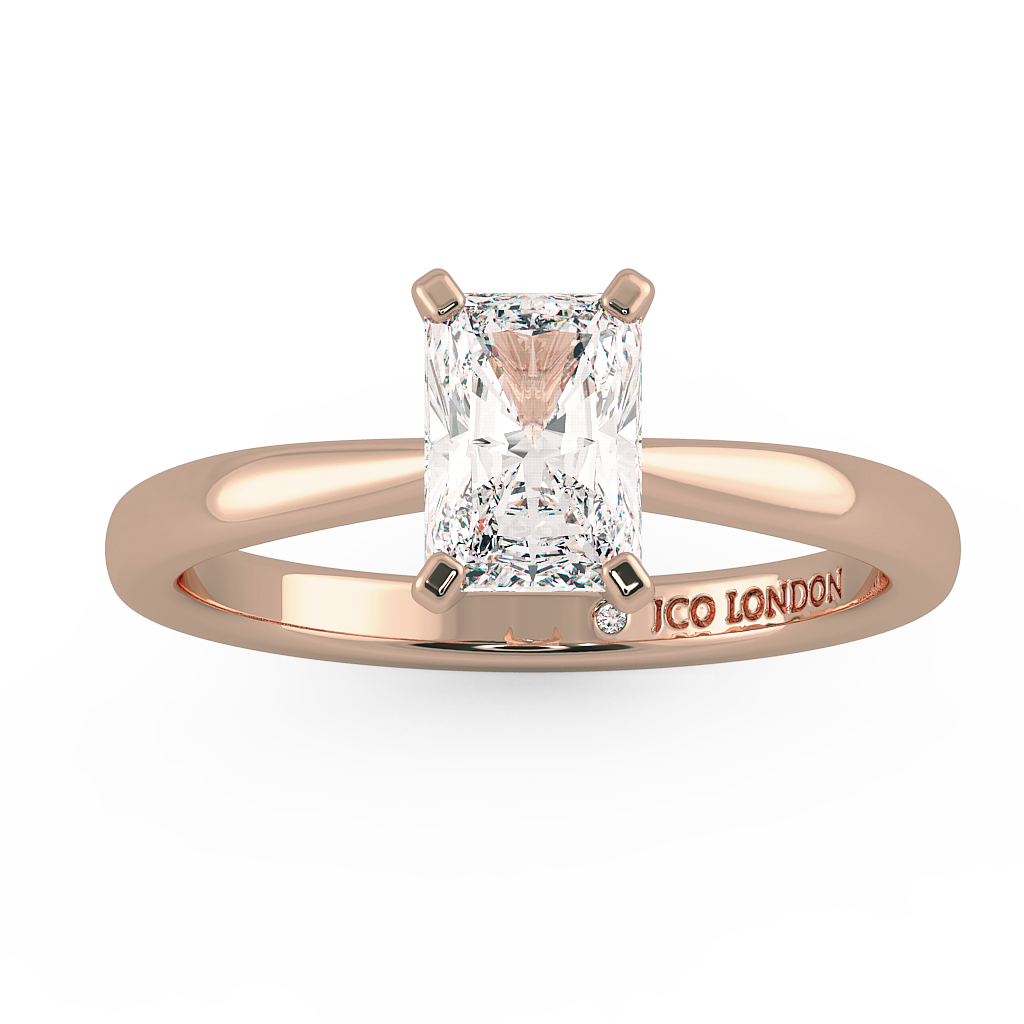 Radiant Solitaire Engagement Rings