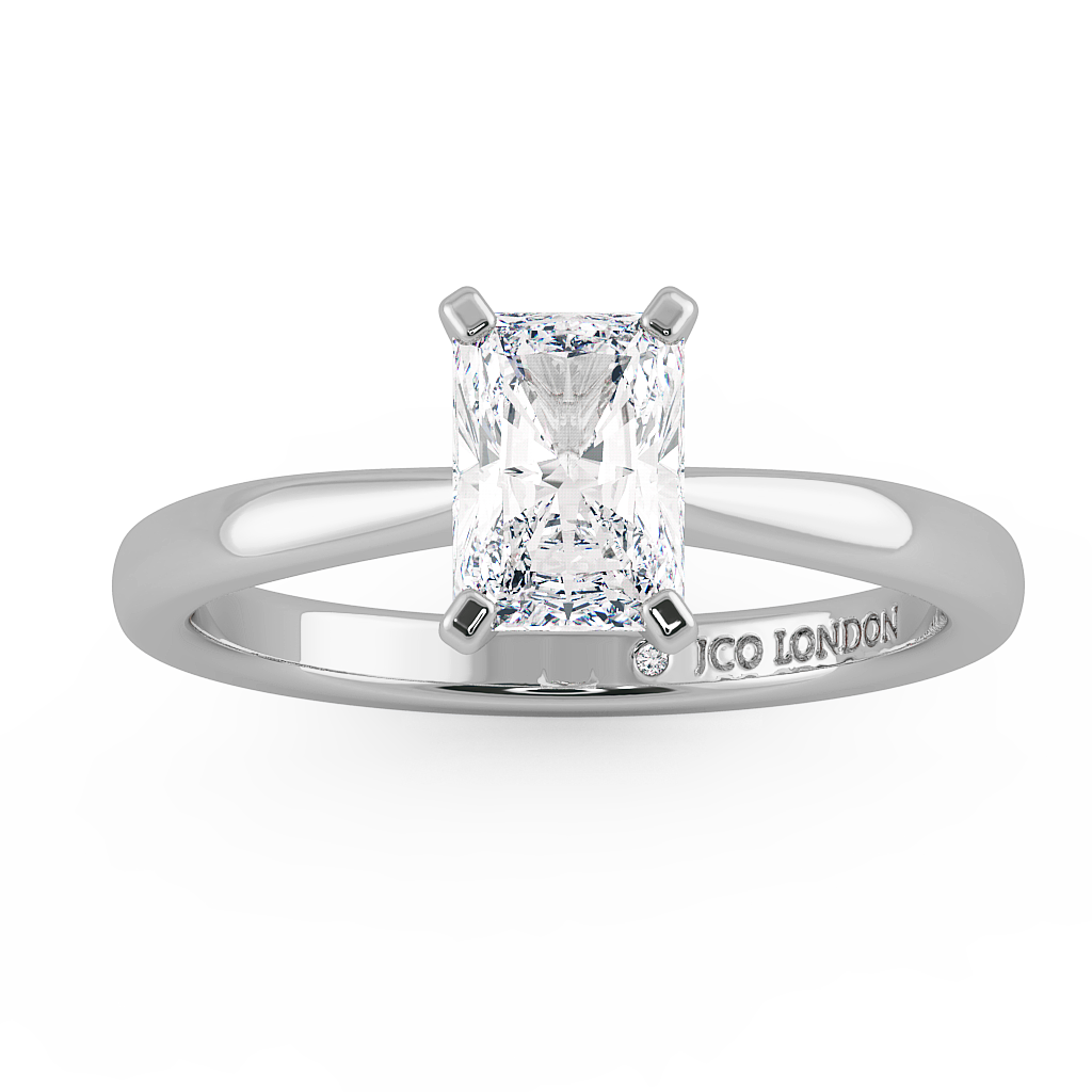Radiant Solitaire Engagement Rings