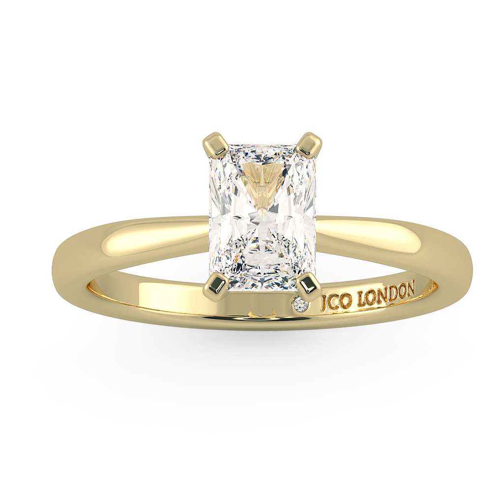 Radiant Solitaire Engagement Rings