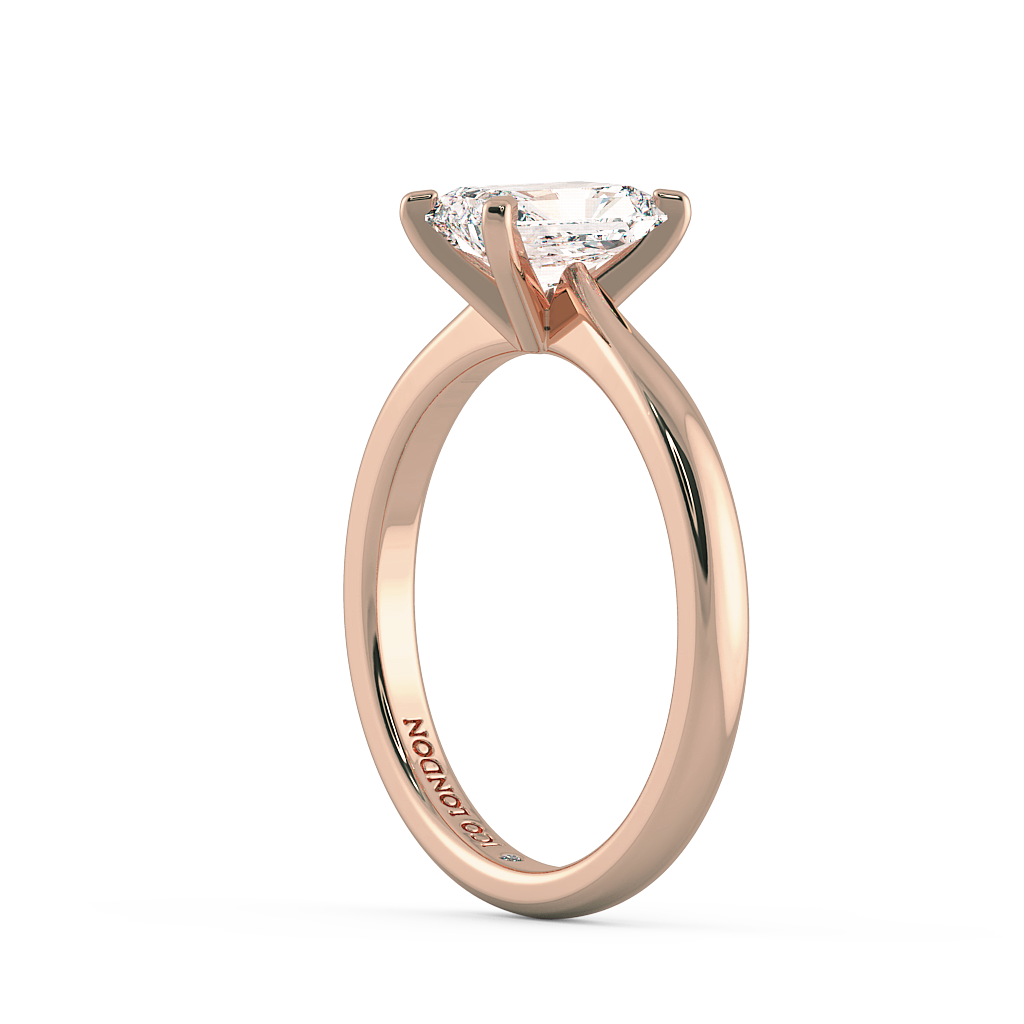 Radiant Solitaire Engagement Rings