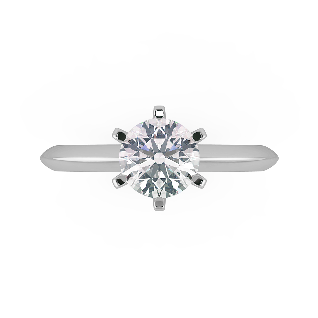 Round Solitaire Engagement Rings