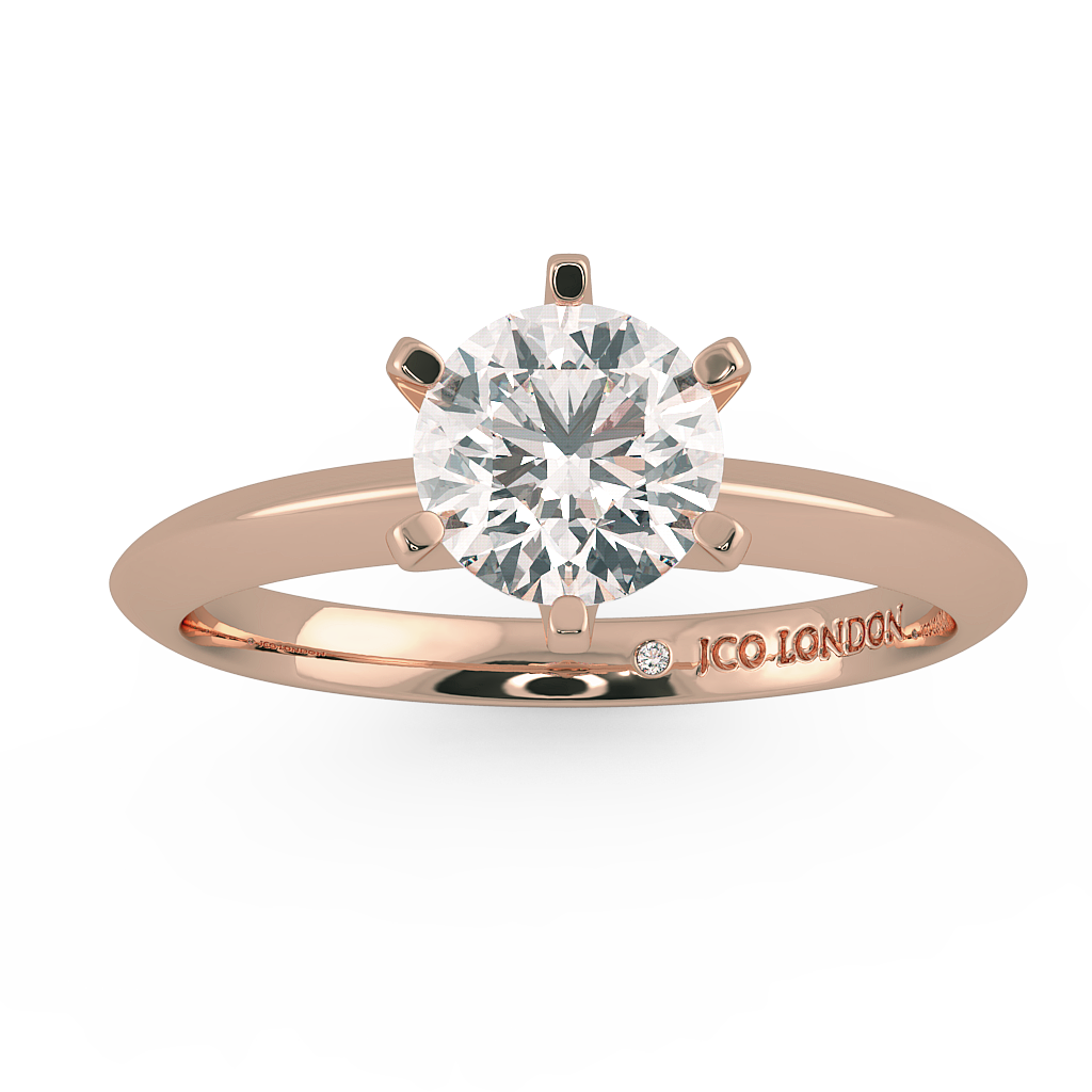 Round Solitaire Engagement Rings