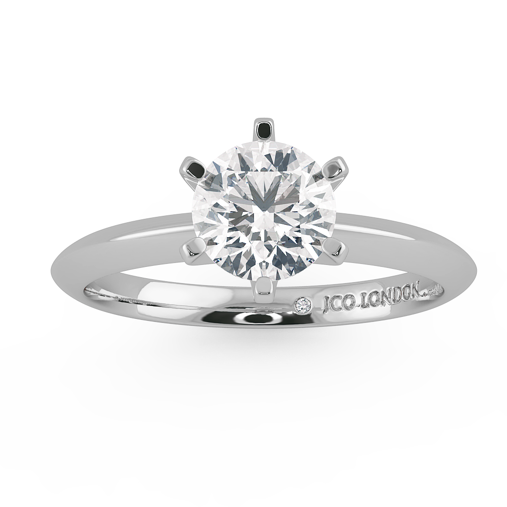Round Solitaire Engagement Rings
