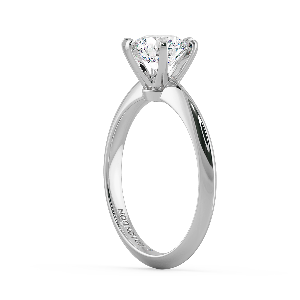 Round Solitaire Engagement Rings