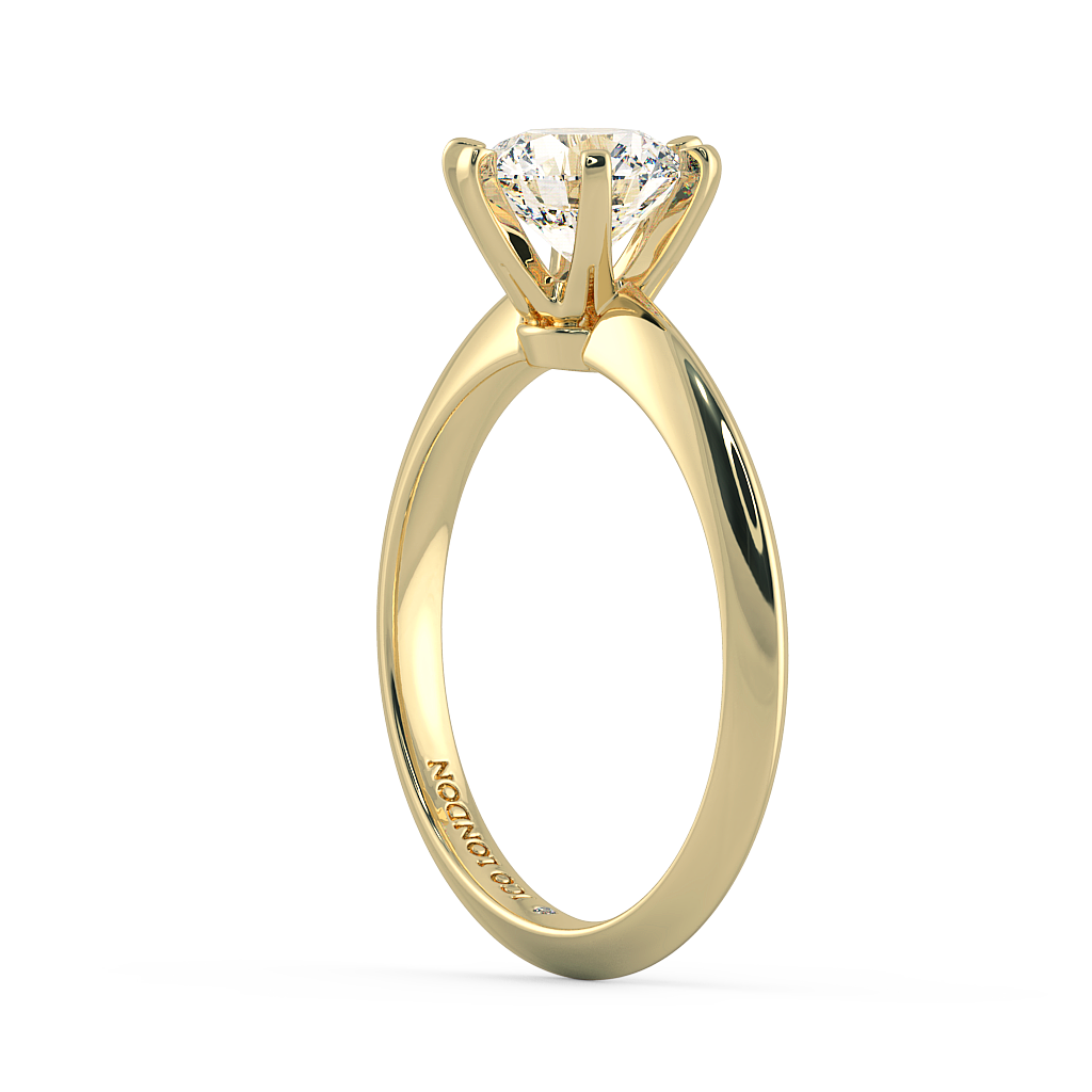 Round Solitaire Engagement Rings