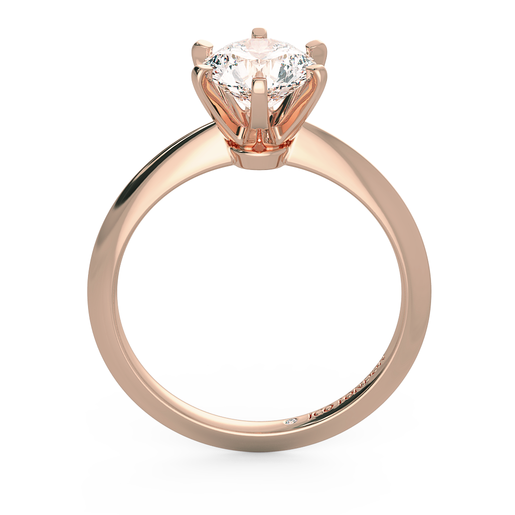 Round Solitaire Engagement Rings