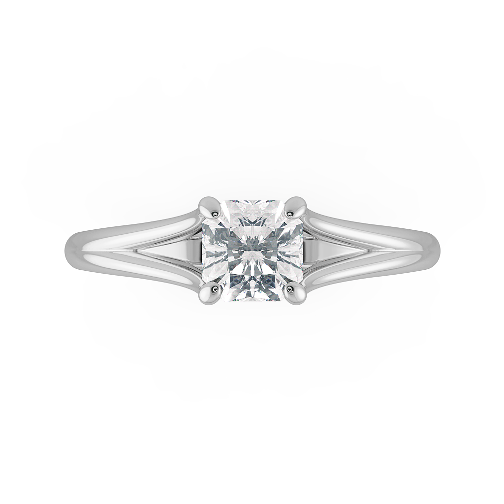 Asscher Solitaire Engagement Rings