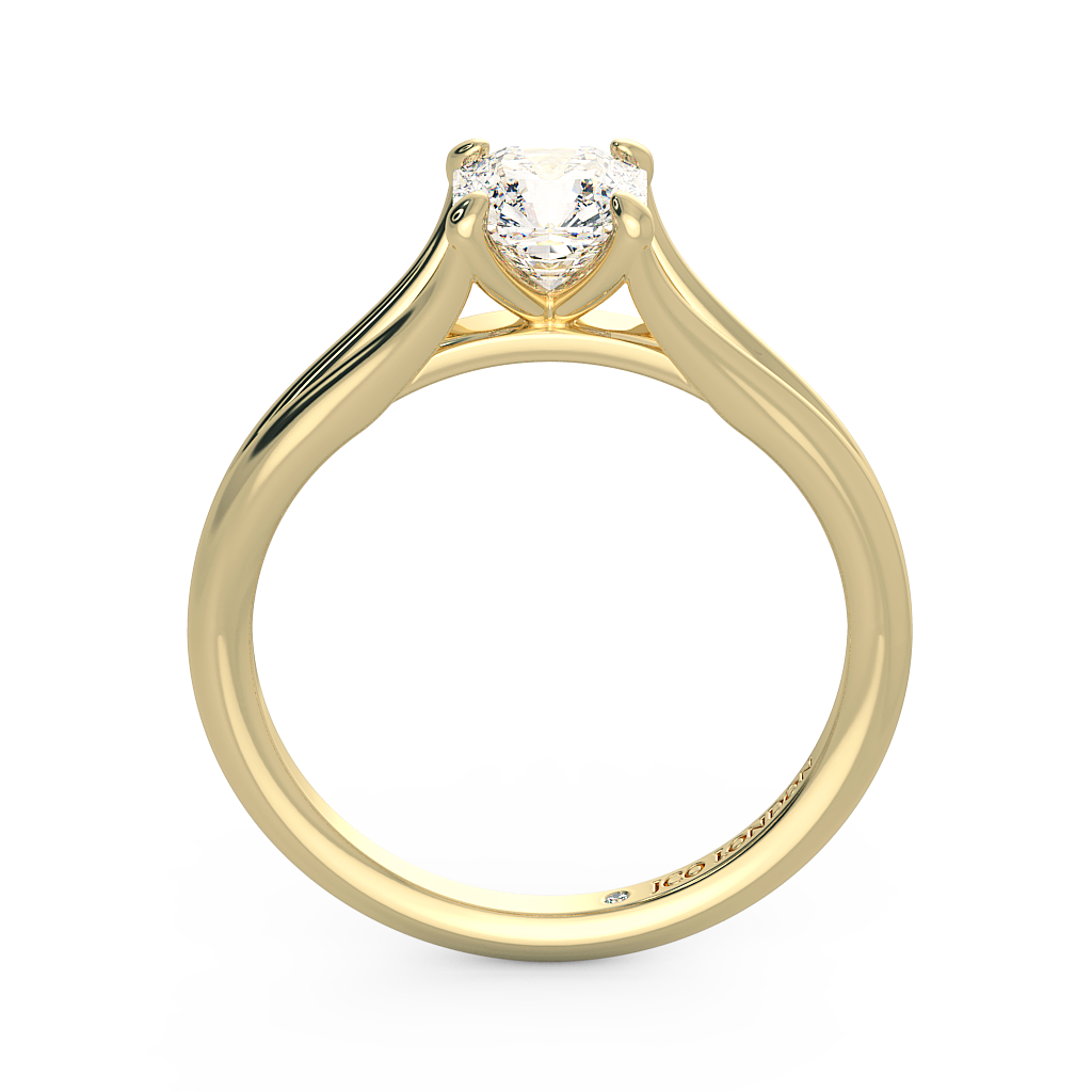 Asscher Solitaire Engagement Rings
