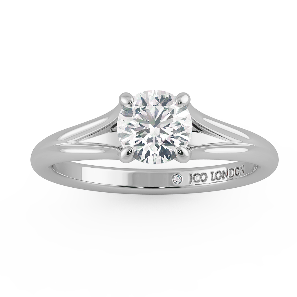 Round Solitaire Engagement Rings