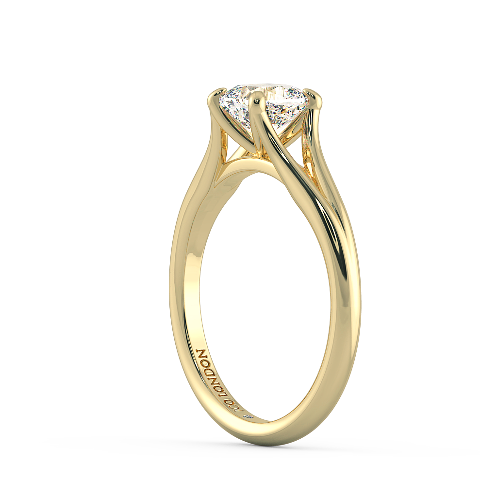 Cushion Solitaire Engagement Rings