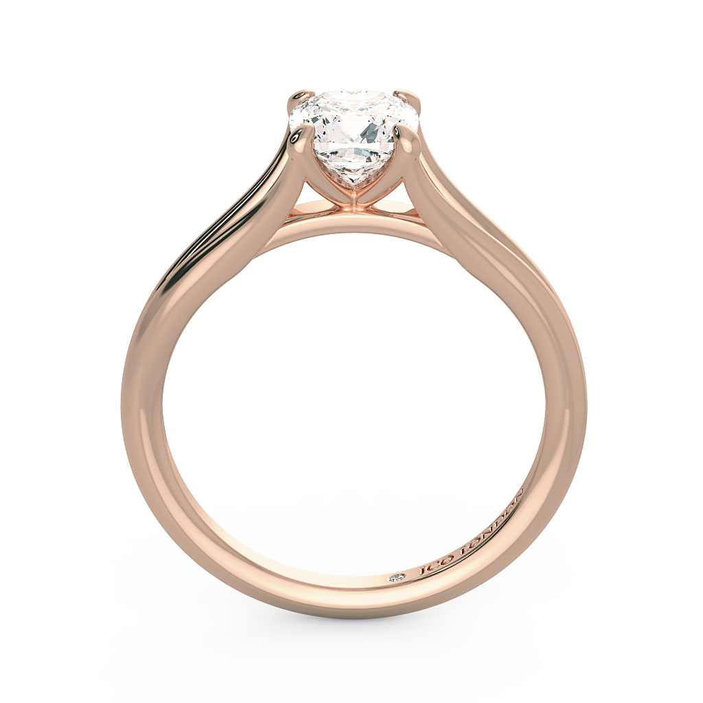 Cushion Solitaire Engagement Rings