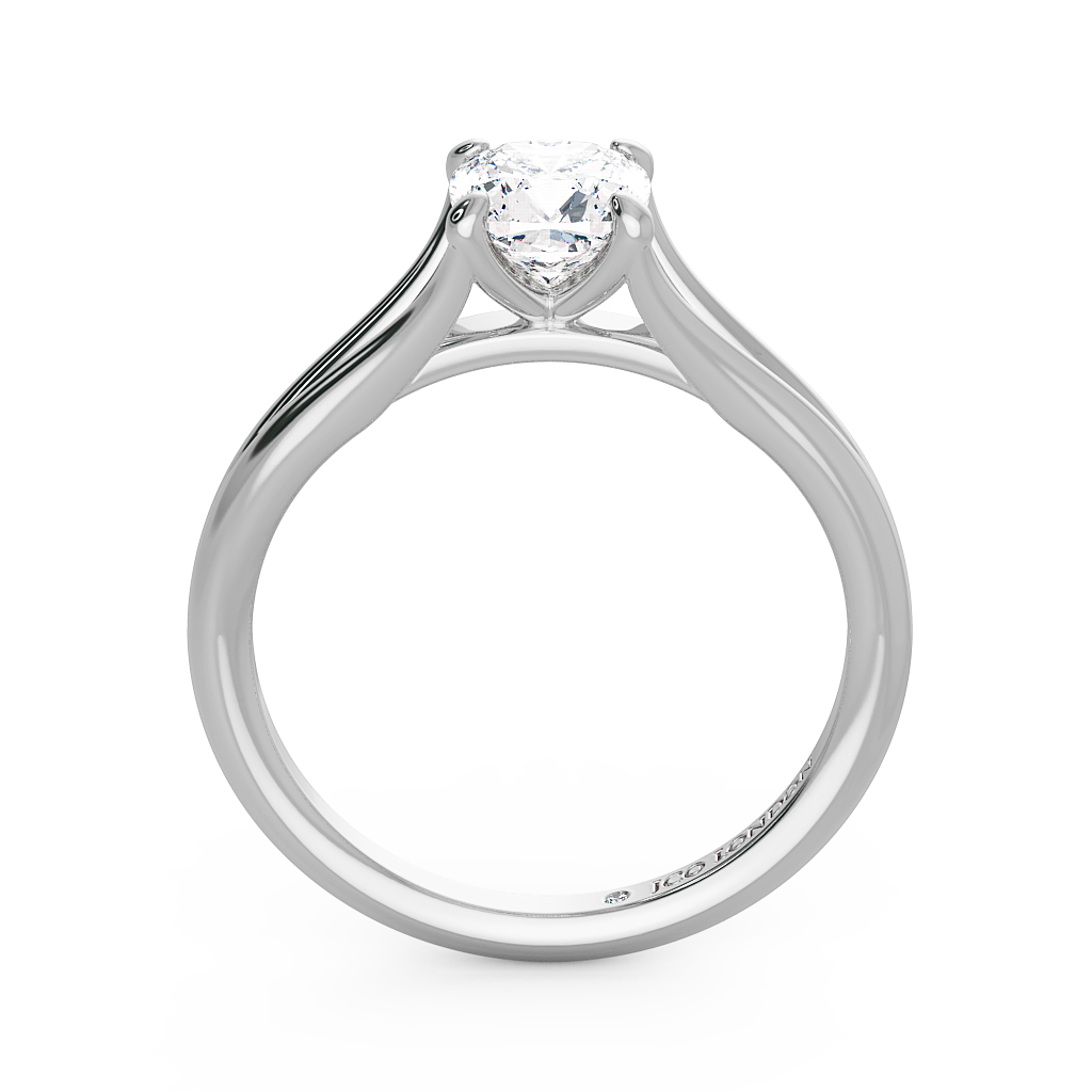 Cushion Solitaire Engagement Rings