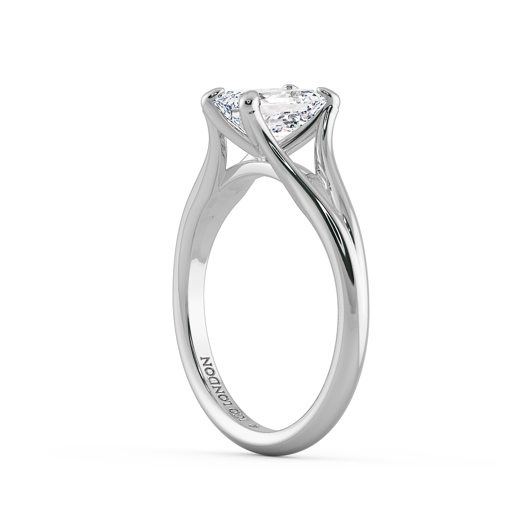 Emerald Solitaire Engagement Rings