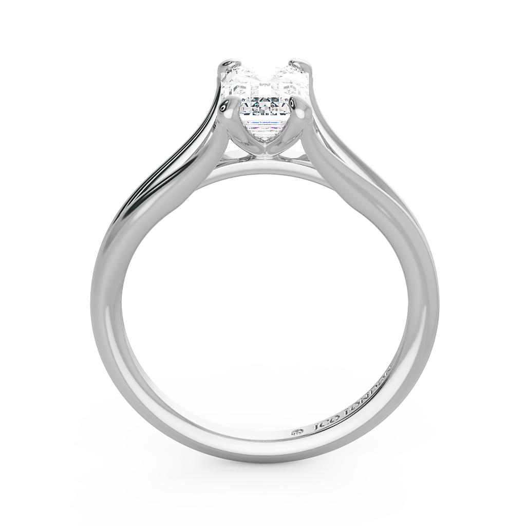 Emerald Solitaire Engagement Rings