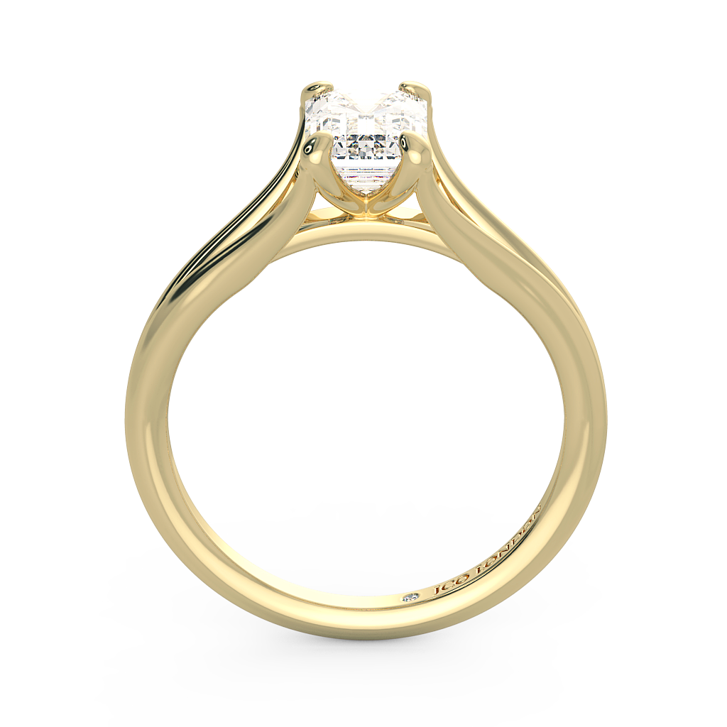 Emerald Solitaire Engagement Rings