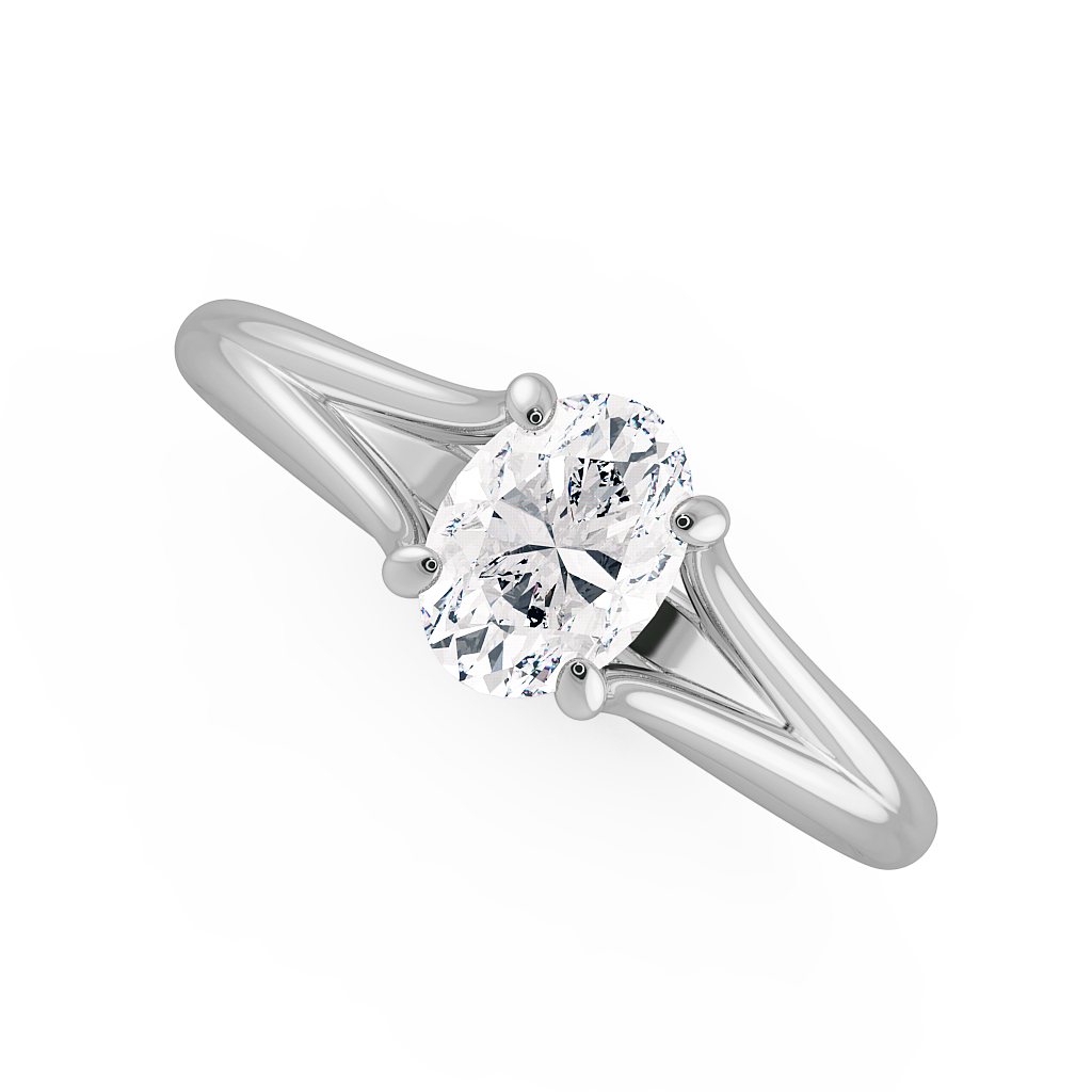 Oval Solitaire Engagement Rings