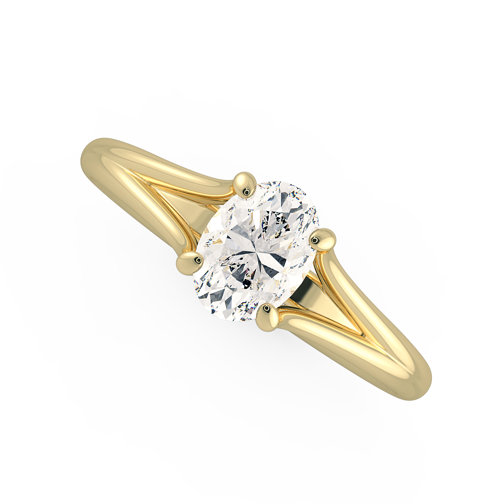 Oval Solitaire Engagement Rings