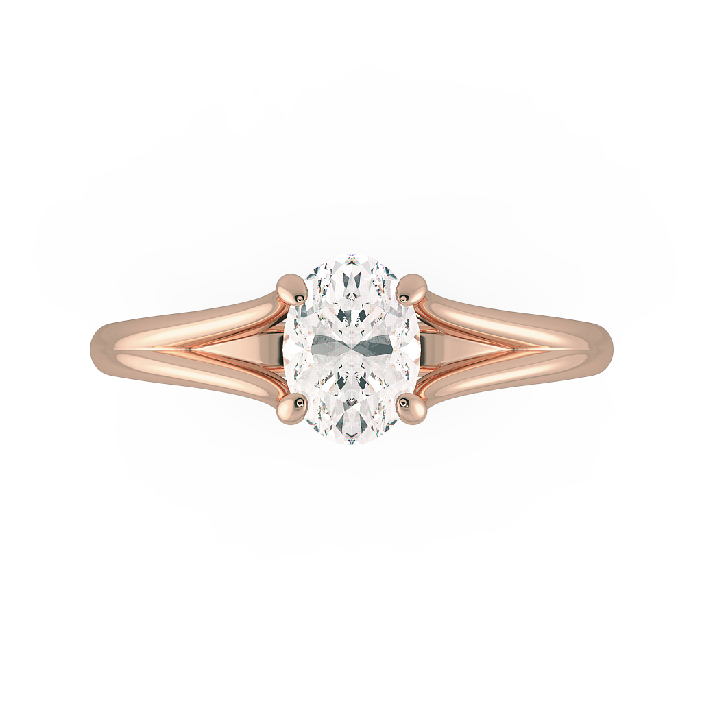 Oval Solitaire Engagement Rings