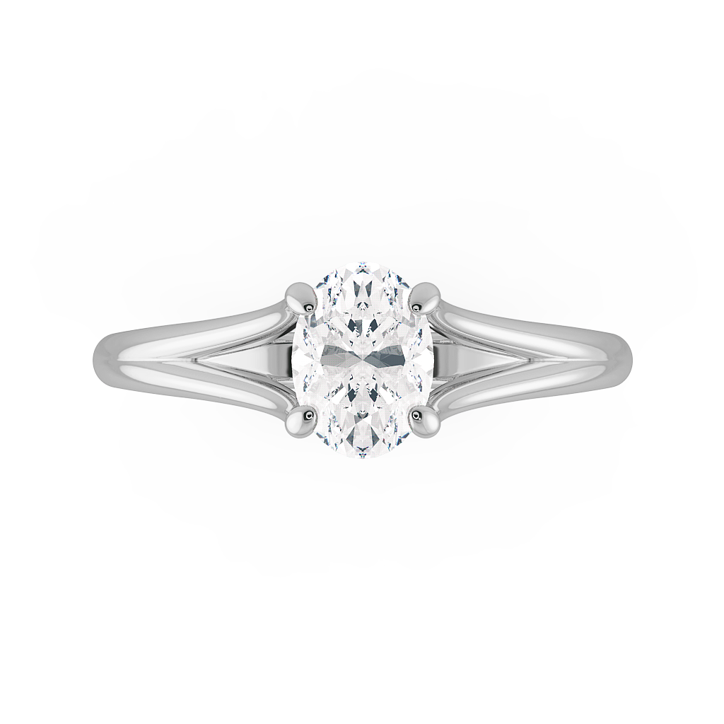 Oval Solitaire Engagement Rings