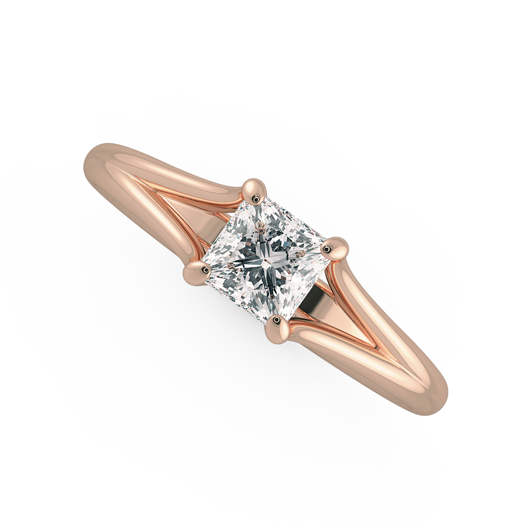 Princess Solitaire Engagement Rings