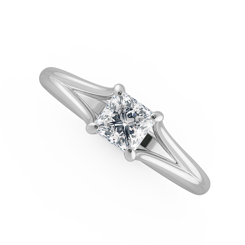 Princess Solitaire Engagement Rings