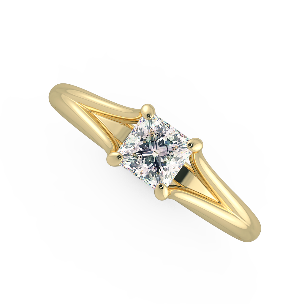 Princess Solitaire Engagement Rings