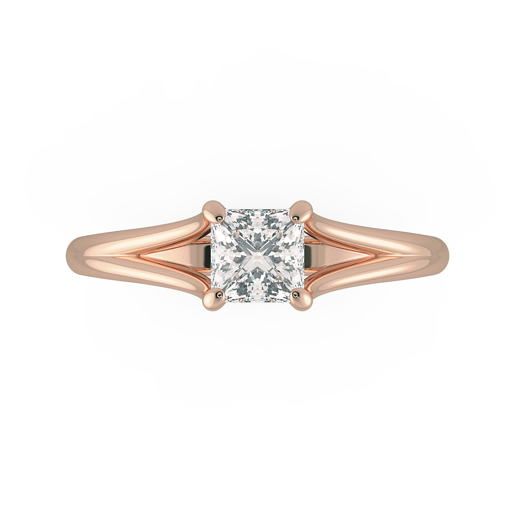 Princess Solitaire Engagement Rings