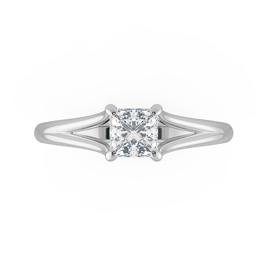 Princess Solitaire Engagement Rings