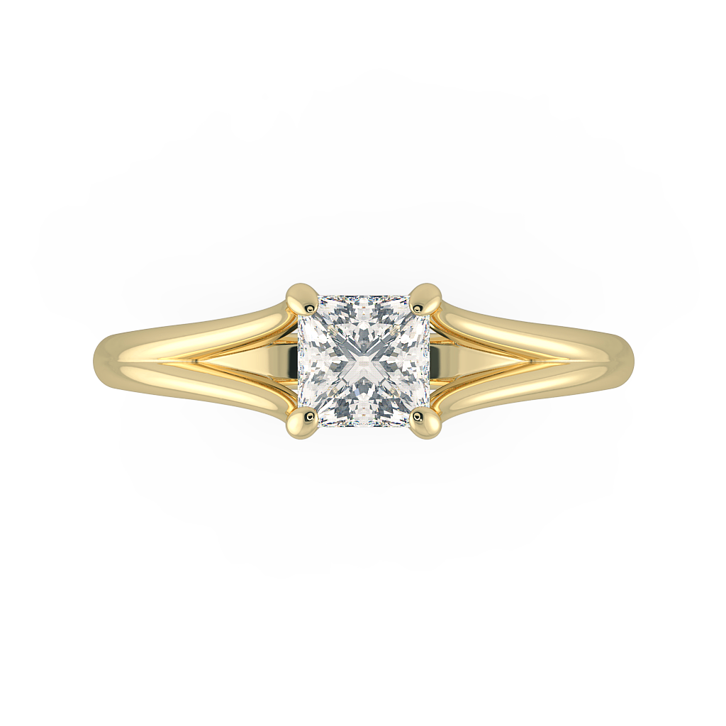 Princess Solitaire Engagement Rings