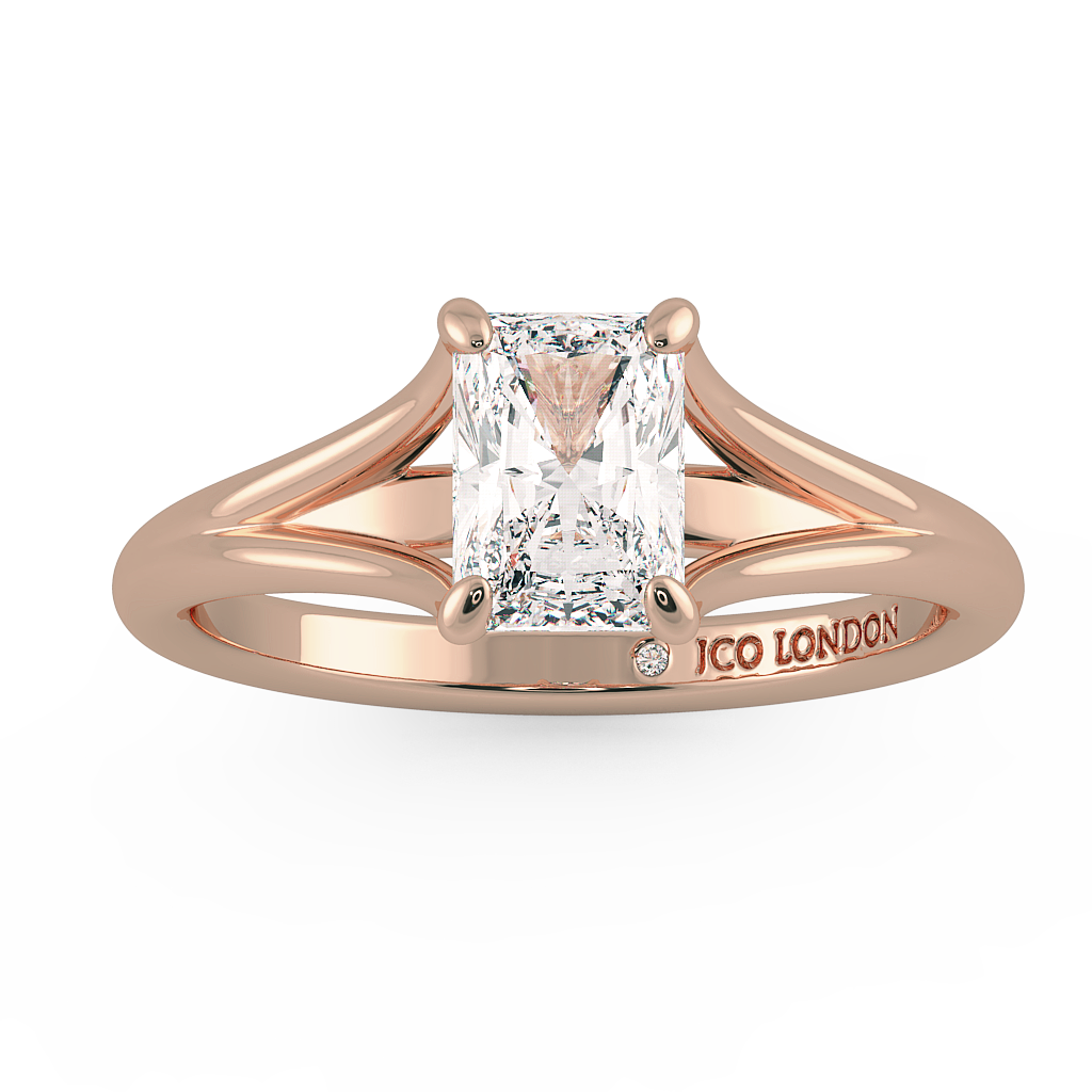 Radiant Solitaire Engagement Rings