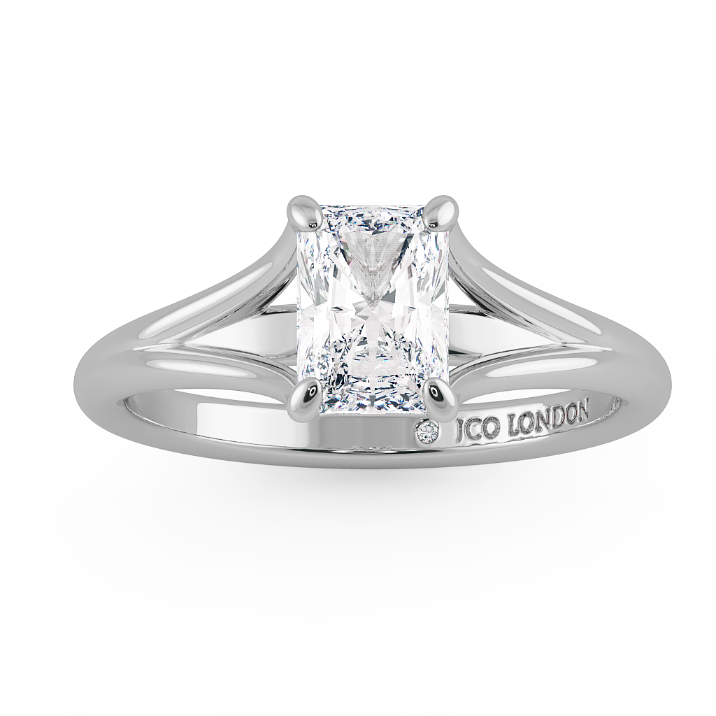 Radiant Solitaire Engagement Rings