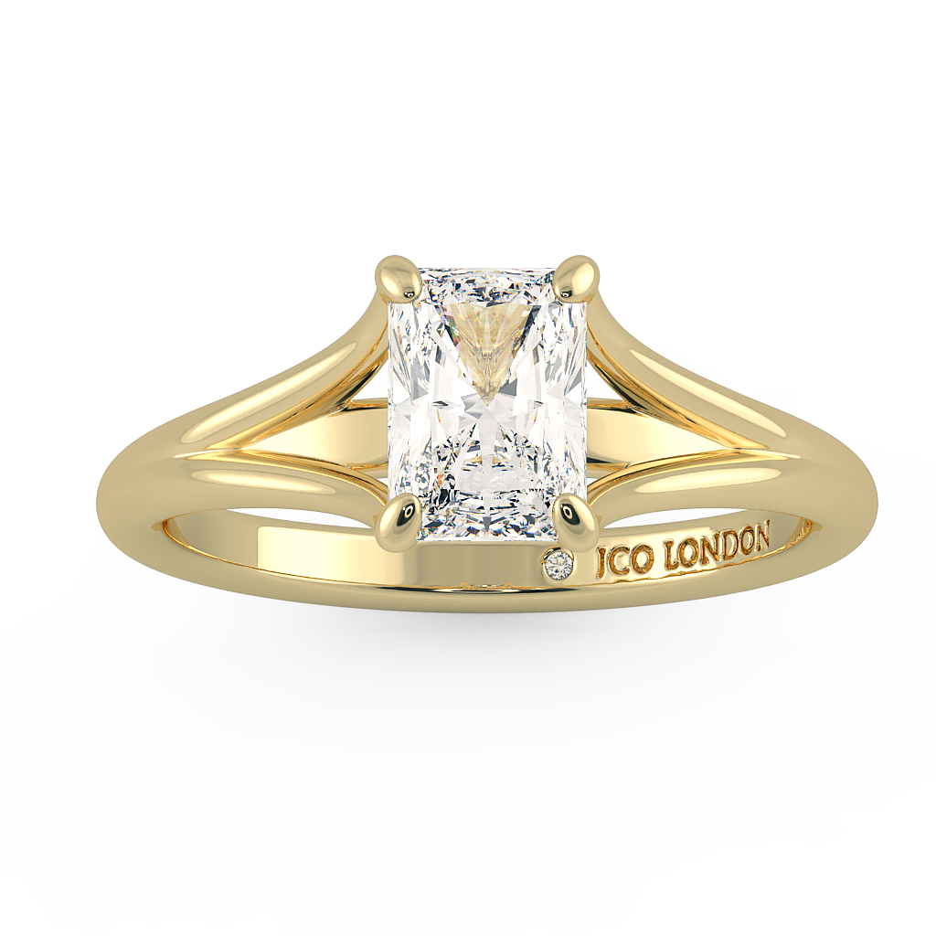 Radiant Solitaire Engagement Rings