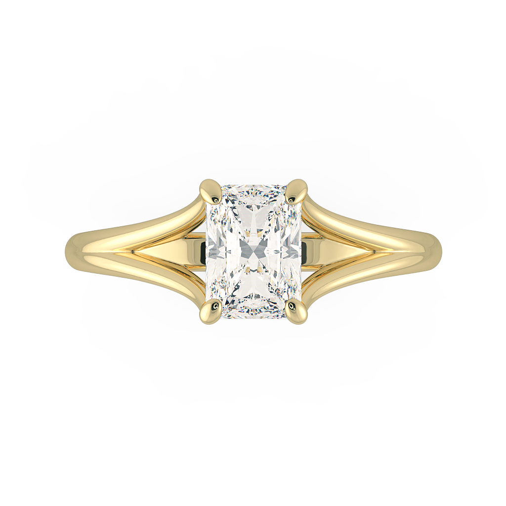 Radiant Solitaire Engagement Rings
