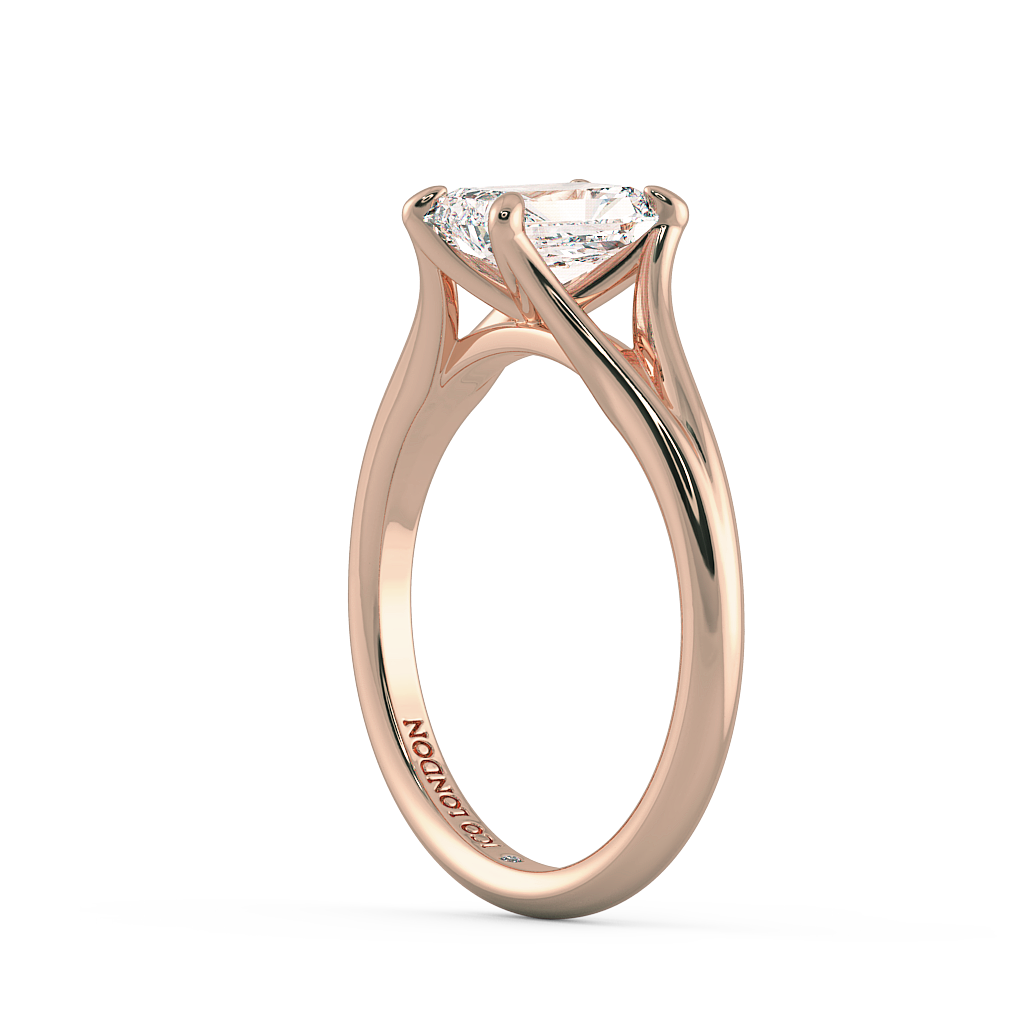 Radiant Solitaire Engagement Rings
