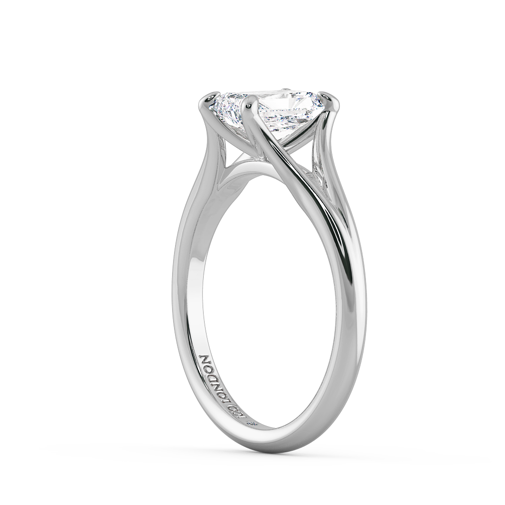 Radiant Solitaire Engagement Rings