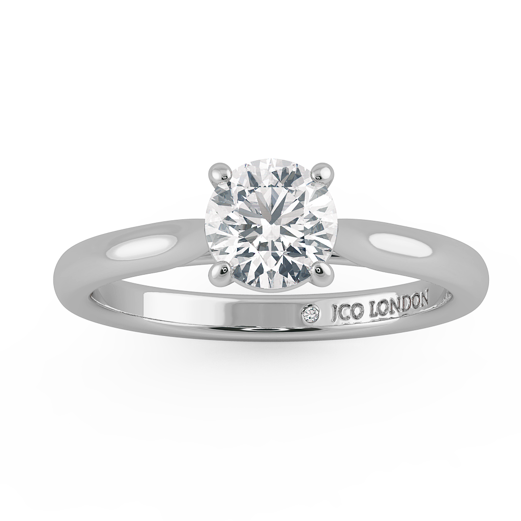 Round Solitaire Engagement Rings