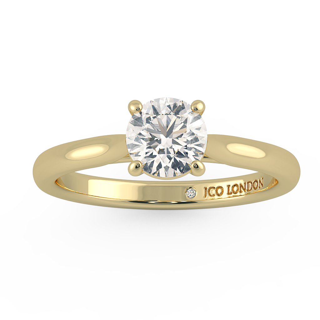 Round Solitaire Engagement Rings